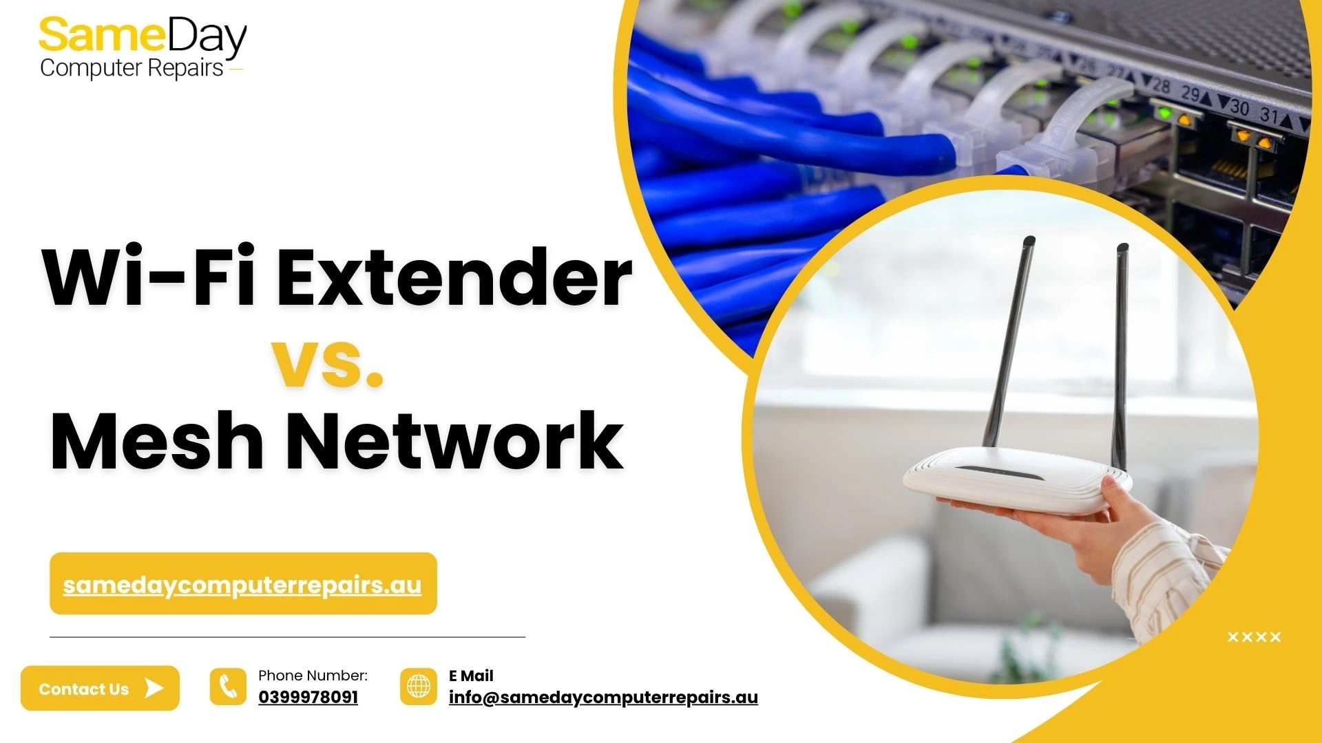 Wi-Fi Extender vs. Mesh Network